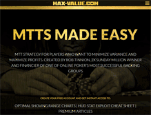 Tablet Screenshot of max-value.com